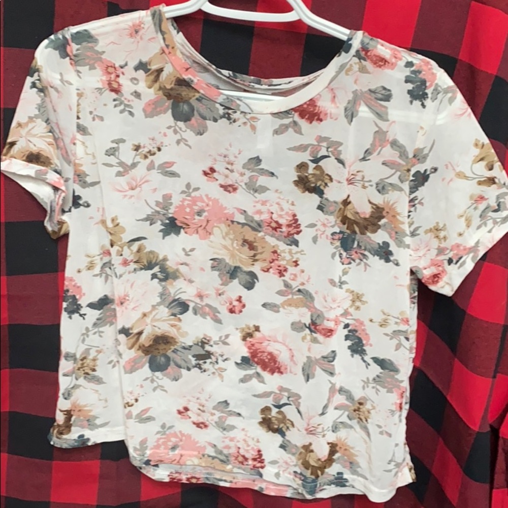 Sheer shirt fits more as a sm/md
